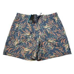 Salt Life SLX Performance Swim Trunks Mens 2XL Quick Dry Anti-Rash Floral NEW